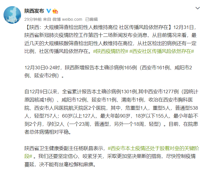 陕西公布最新疫情-陕西役情最新消息-第2张图片