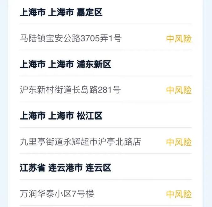 全国疫情中高风险地区-全国疫情中高风险地区有哪些-第2张图片