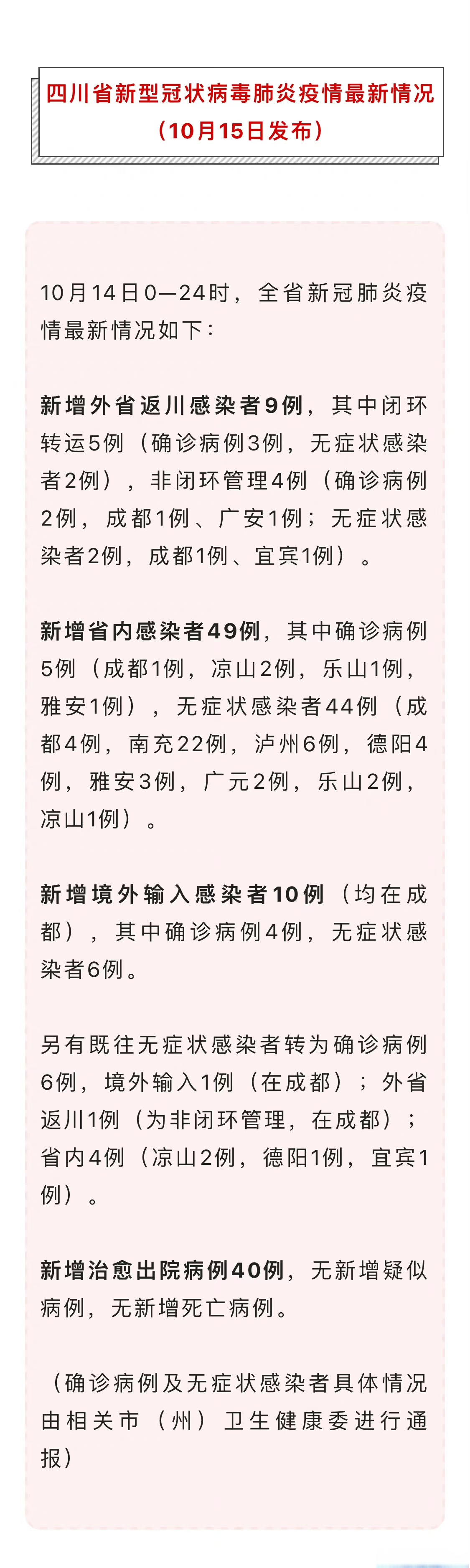 31省新增本土49例,31省市新增本土104 525-第1张图片