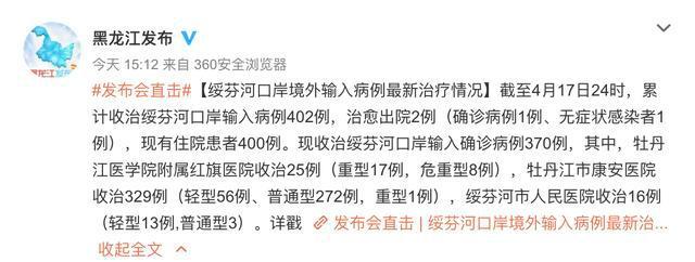 黑龙江新增16例境外输入-黑龙江新冠最新消息-第1张图片