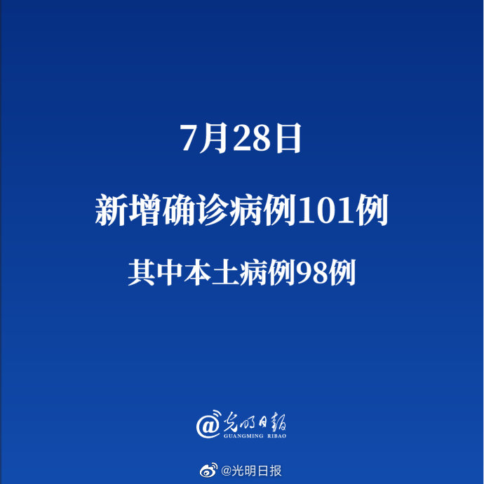 31省区市新增本土确诊8例-31省区市新增确诊101例 其中本土98例-第1张图片